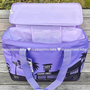 💜NWT💜Trader Joe’s Limited Edition Lavender Reusable Insulated Cooler Tote